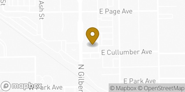 Map showing the location of Banner Neuro Wellness Gilbert in Gilbert, AZ 85234