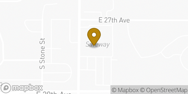 Map showing the location of Safeway in Spokane, WA 99223