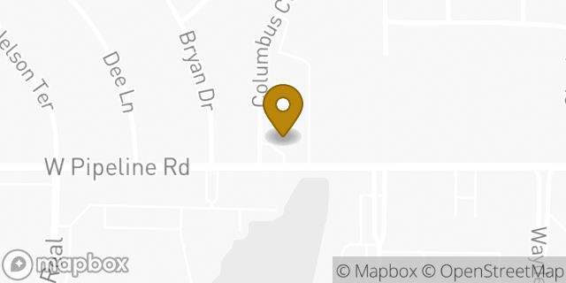 Map showing the location of Amazon Locker - Amandine in Bedford, TX 76022