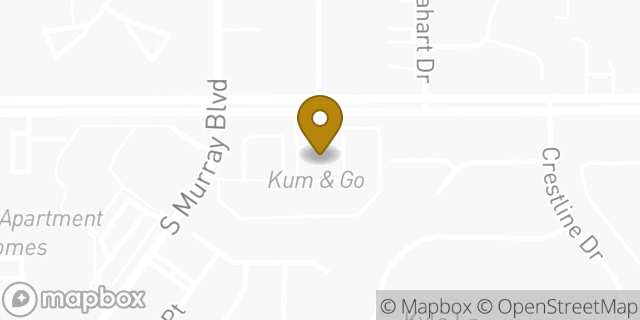 Map showing the location of Amazon Locker - Drama in Colorado Springs, CO 80916