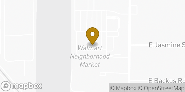 Map showing the location of Walmart Neighborhood Market in Mesa, AZ 85213