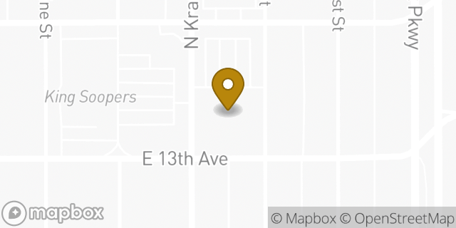 Map showing the location of Amazon Locker - Cerella in Denver, CO 80220