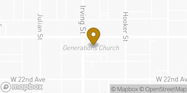 Map showing the location of Amazon Locker - Cima in Denver, CO 80211