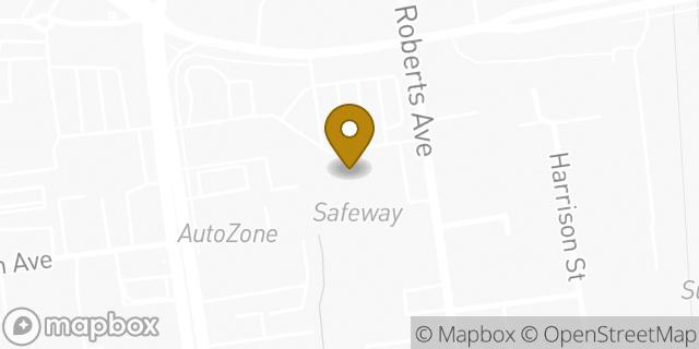Map showing the location of Safeway in Fremont, CA 94538
