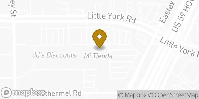Map showing the location of Coinme in Houston, TX 77093