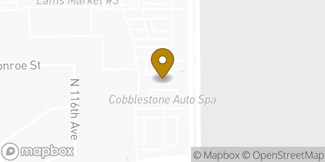 Map showing the location of Dunkin' in Avondale, AZ 85323