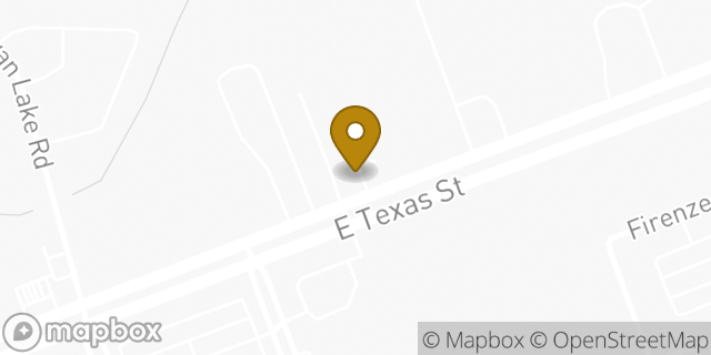 Map showing the location of CubeSmart Self Storage in Bossier City, LA 71111