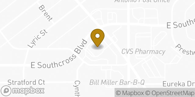 Map showing the location of Walgreens in San Antonio, TX 78223