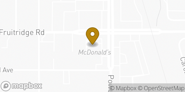 Map showing the location of McDonald's in Sacramento, CA 95820