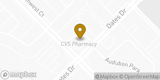 Map showing the location of CVS Pharmacy in Mesquite, TX 75150