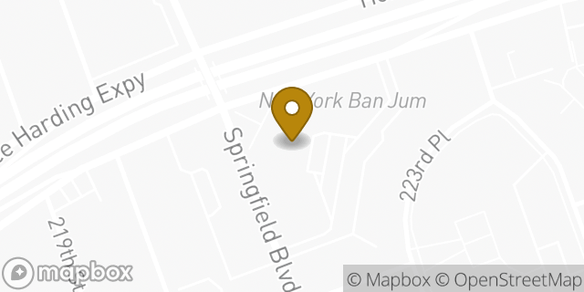 Map showing the location of Chase Bank in Oakland Gardens, NY 11364
