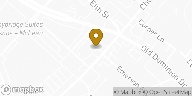 Map showing the location of Amazon Locker - Midweek in Mclean, VA 22101