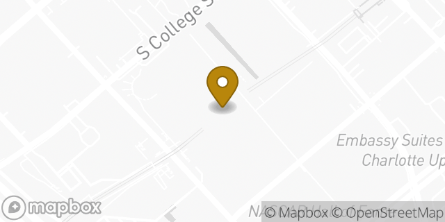 Map showing the location of The UPS Store in Charlotte, NC 28202