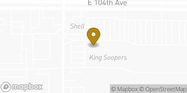 Map showing the location of Subway in Thornton, CO 80229