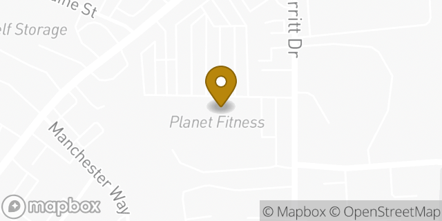 Map showing the location of Planet Fitness in Greensboro, NC 27407