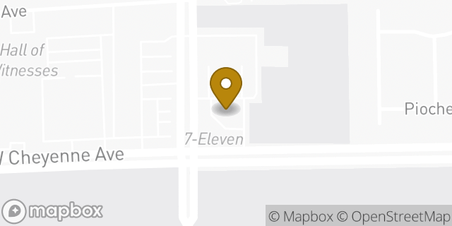 Map showing the location of 7-Eleven in North Las Vegas, NV 89032