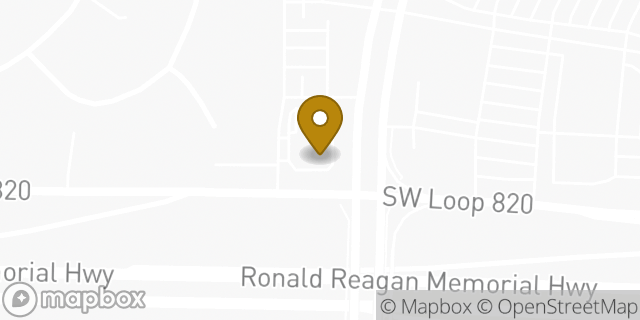 Map showing the location of Chipotle Mexican Grill in Fort Worth, TX 76132