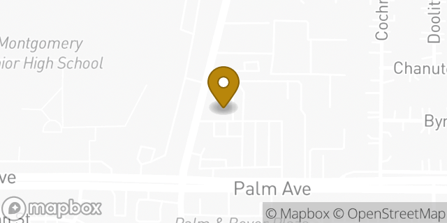 Map showing the location of Bank of America in San Diego, CA 92154