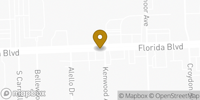 Map showing the location of Baton Rouge Box Truck Rentals in Baton Rouge, LA 70806