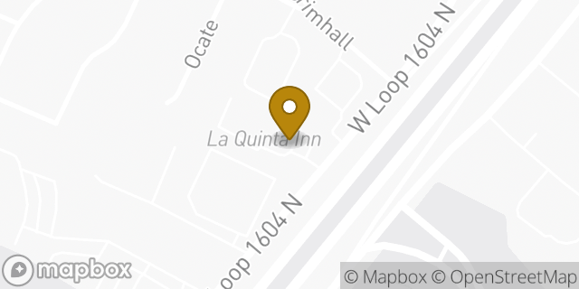 Map showing the location of La Quinta Inn & Suites in San Antonio, TX 78254