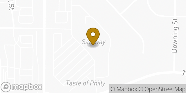 Map showing the location of Safeway in Thornton, CO 80229