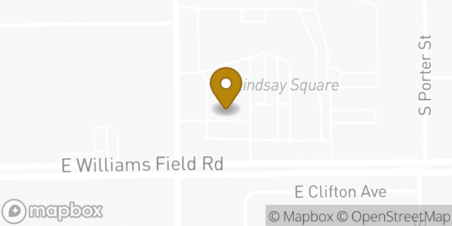 Map showing the location of Walgreens in Gilbert, AZ 85295