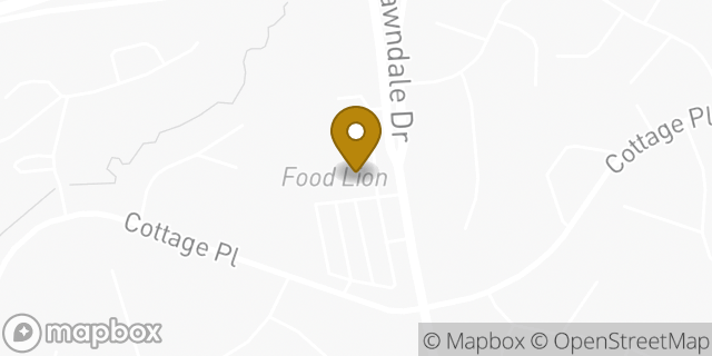 Map showing the location of Food Lion in Greensboro, NC 27455