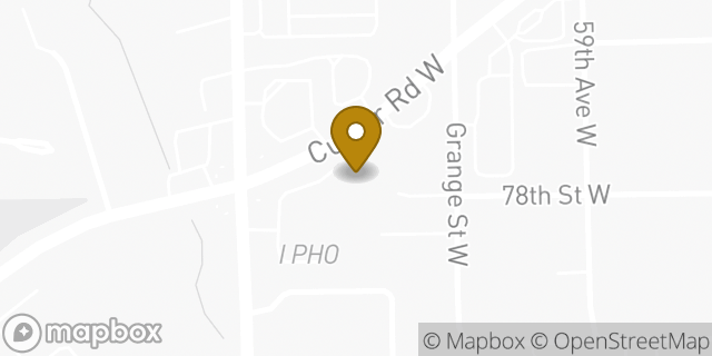 Map showing the location of Amazon Locker - Dial in Lakewood, WA 98499