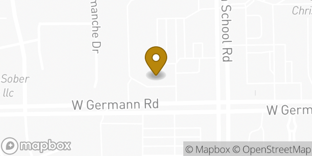 Map showing the location of AutoZone in Chandler, AZ 85286