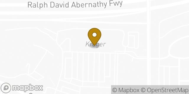 Map showing the location of Kroger in Atlanta, GA 30316