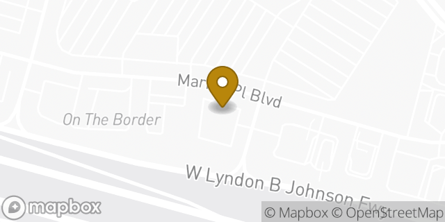 Map showing the location of Amazon Locker - Curio in Irving, TX 75063