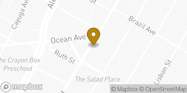Map showing the location of Chase Bank in San Francisco, CA 94112