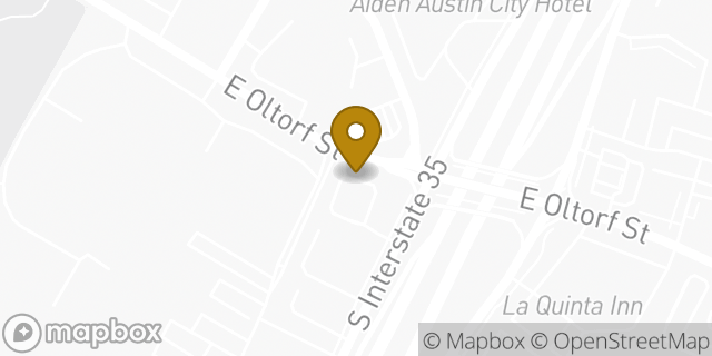 Map showing the location of Starbucks in Austin, TX 78704