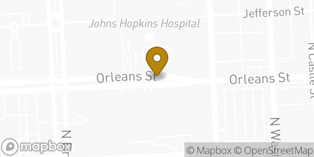 Map showing the location of Johns Hopkins Neurosurgery in Baltimore, MD 21287