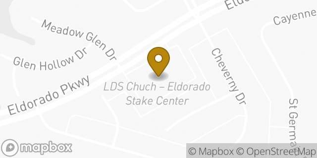 Map showing the location of The Church of Jesus Christ of Latter-day Saints in McKinney, TX 75070