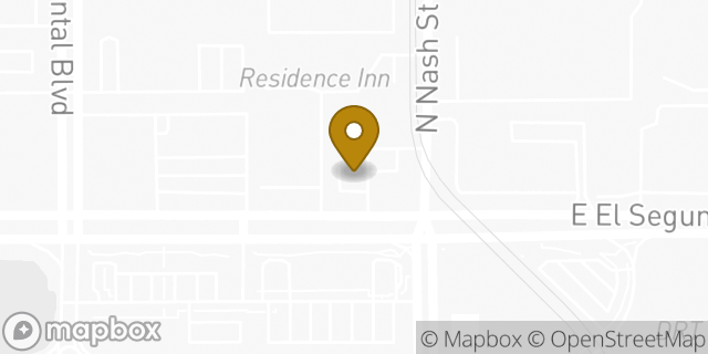 Map showing the location of Amazon Locker - Sipla in El Segundo, CA 90245