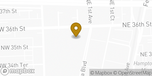 Map showing the location of Target in Miami, FL 33127
