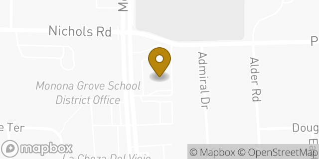 Map showing the location of ATM Walgreens in Monona, WI
