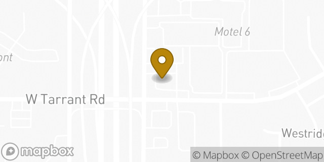 Map showing the location of Amazon Locker - Parentheses in Grand Prairie, TX 75050