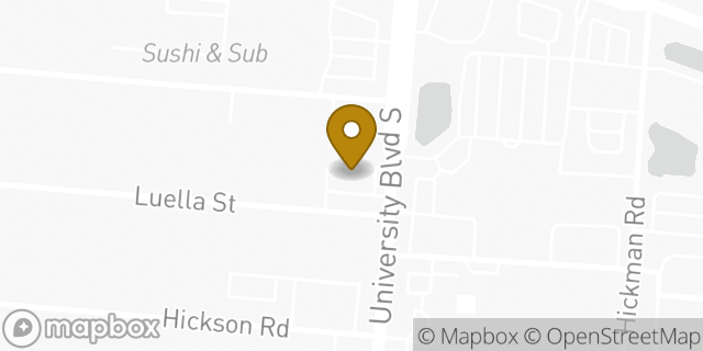 Map showing the location of Dunkin' in Jacksonville, FL 32216