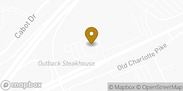 Map showing the location of Starbucks in Nashville, TN 37209