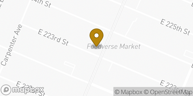 Map showing the location of Papa John's in Bronx, NY 10466
