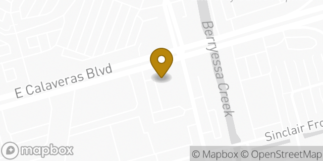 Map showing the location of Bank of America in Milpitas, CA 95035