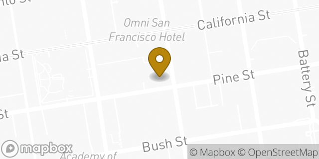 Map showing the location of Bank of America in San Francisco, CA 94104