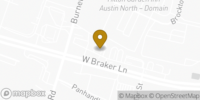 Map showing the location of McDonald's in Austin, TX 78758