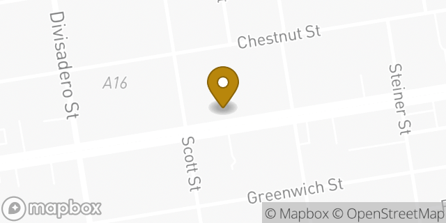 Map showing the location of Days Inn by Wyndham San Francisco Lombard in San Francisco, CA 94123