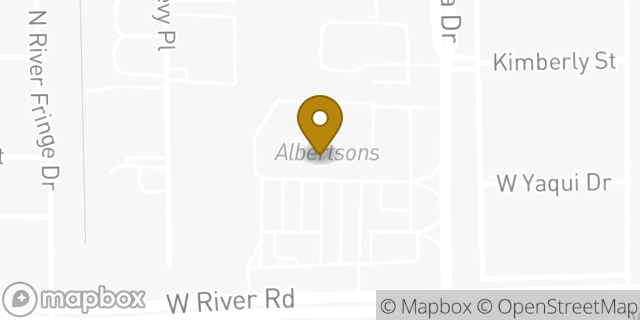 Map showing the location of Starbucks in Tucson, AZ 85704