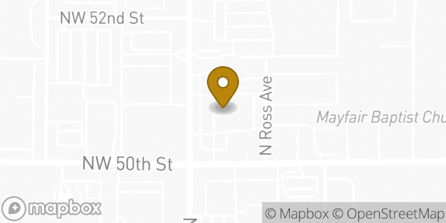 Map showing the location of ATM Walgreens in Oklahoma City, OK