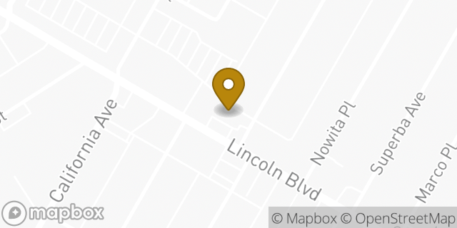 Map showing the location of Amazon Locker - Agatoclia in Venice, CA 90291