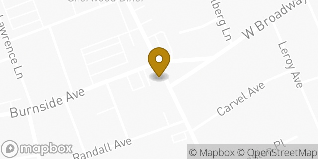 Map showing the location of Dunkin' in Lawrence, NY 11559